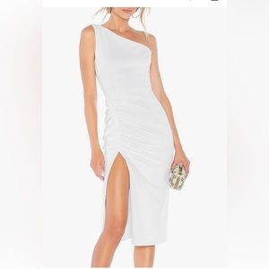 Brand new with tags Sarin Mathews white one shoulder dress!!
